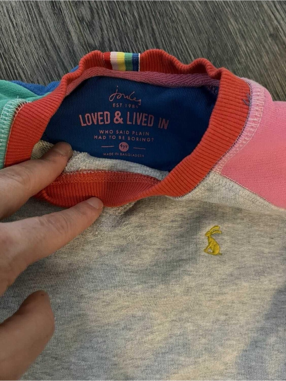 4T colourblock Crewneck kids Sweatshirt - Picture 3 of 3